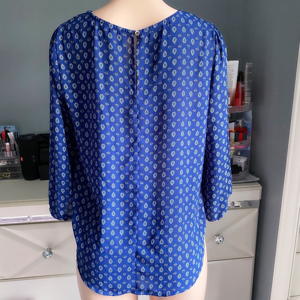 Multi Print Blue Top - Picture 6 of 7